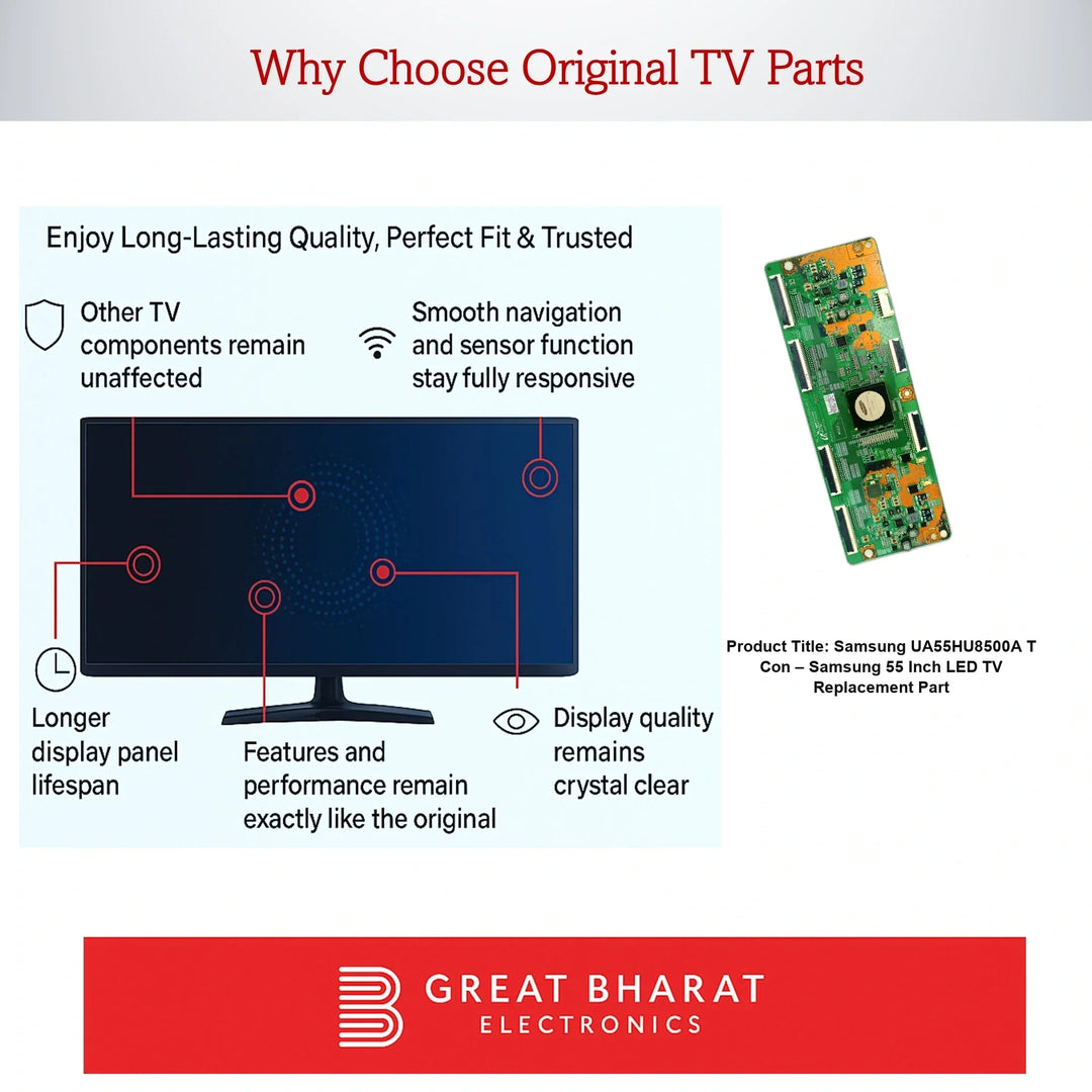 Samsung UA55HU8500A T-Con Board β Samsung 55 Inch LED TV Replacement Part - Great Bharat Electronics
