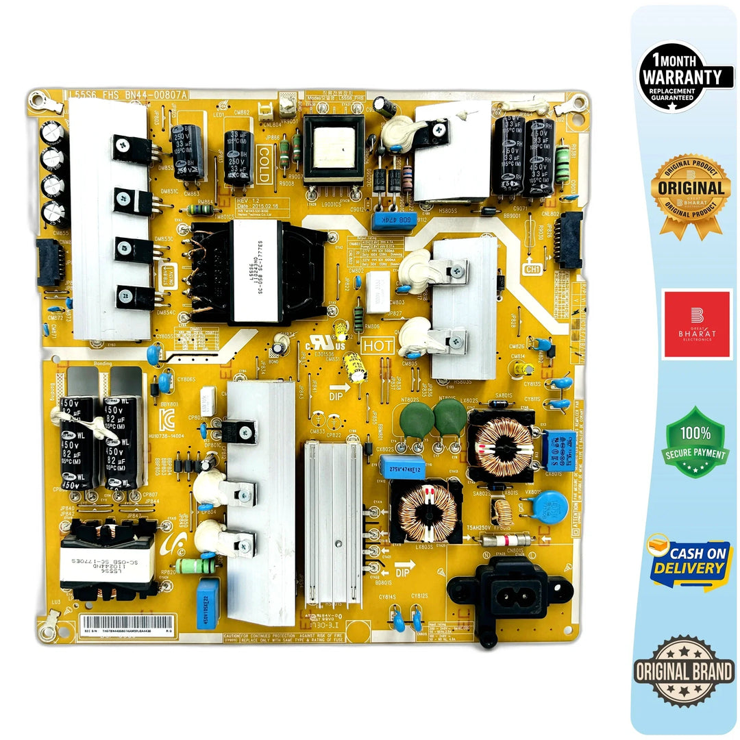 Samsung UA55JS7000FXZA Power Supply Board – Samsung 55 Inch LED TV SMPS Replacement - Great Bharat Electronics