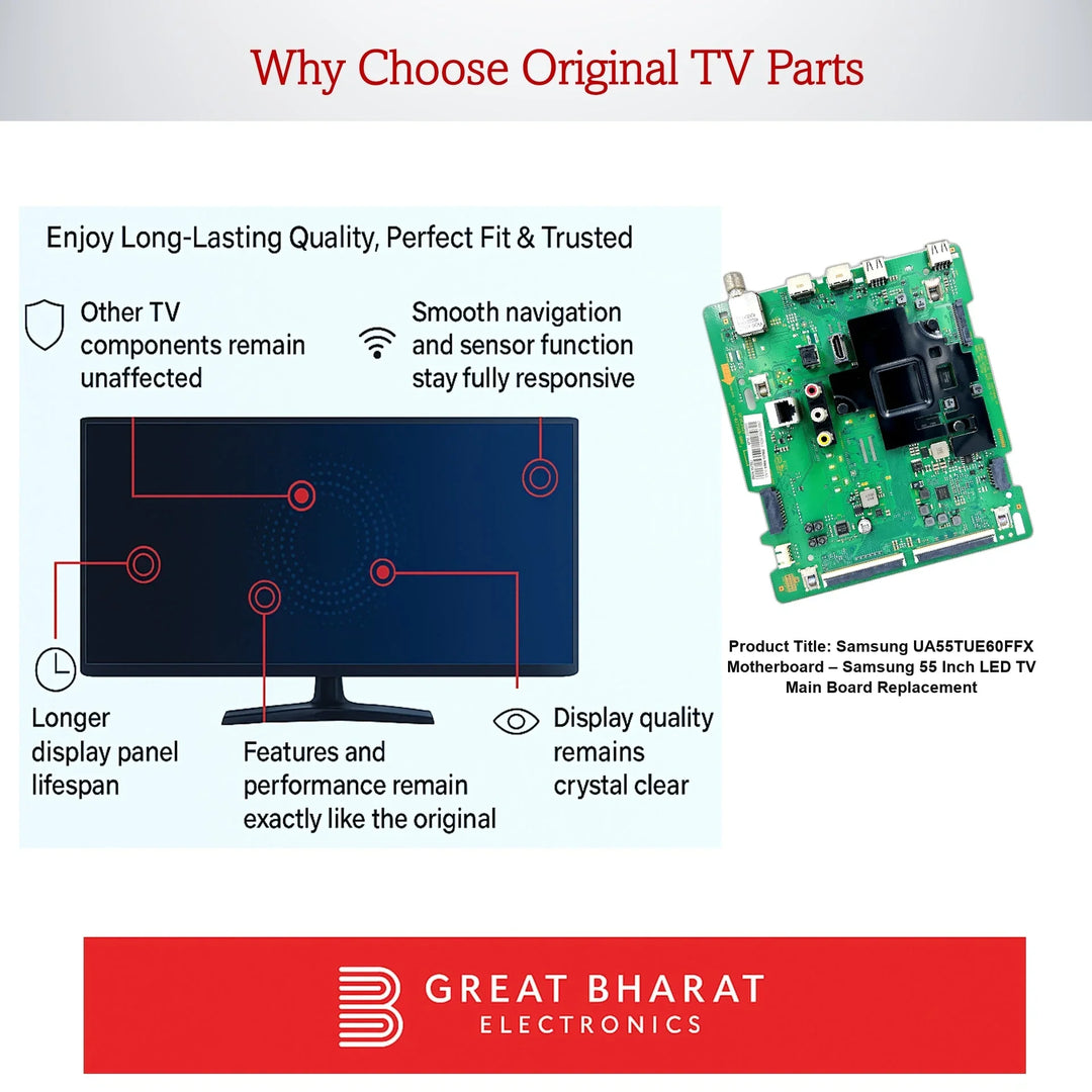 Samsung UA55TUE60FFX Motherboard – Samsung 55 Inch LED TV Main Board Replacement - Great Bharat Electronics