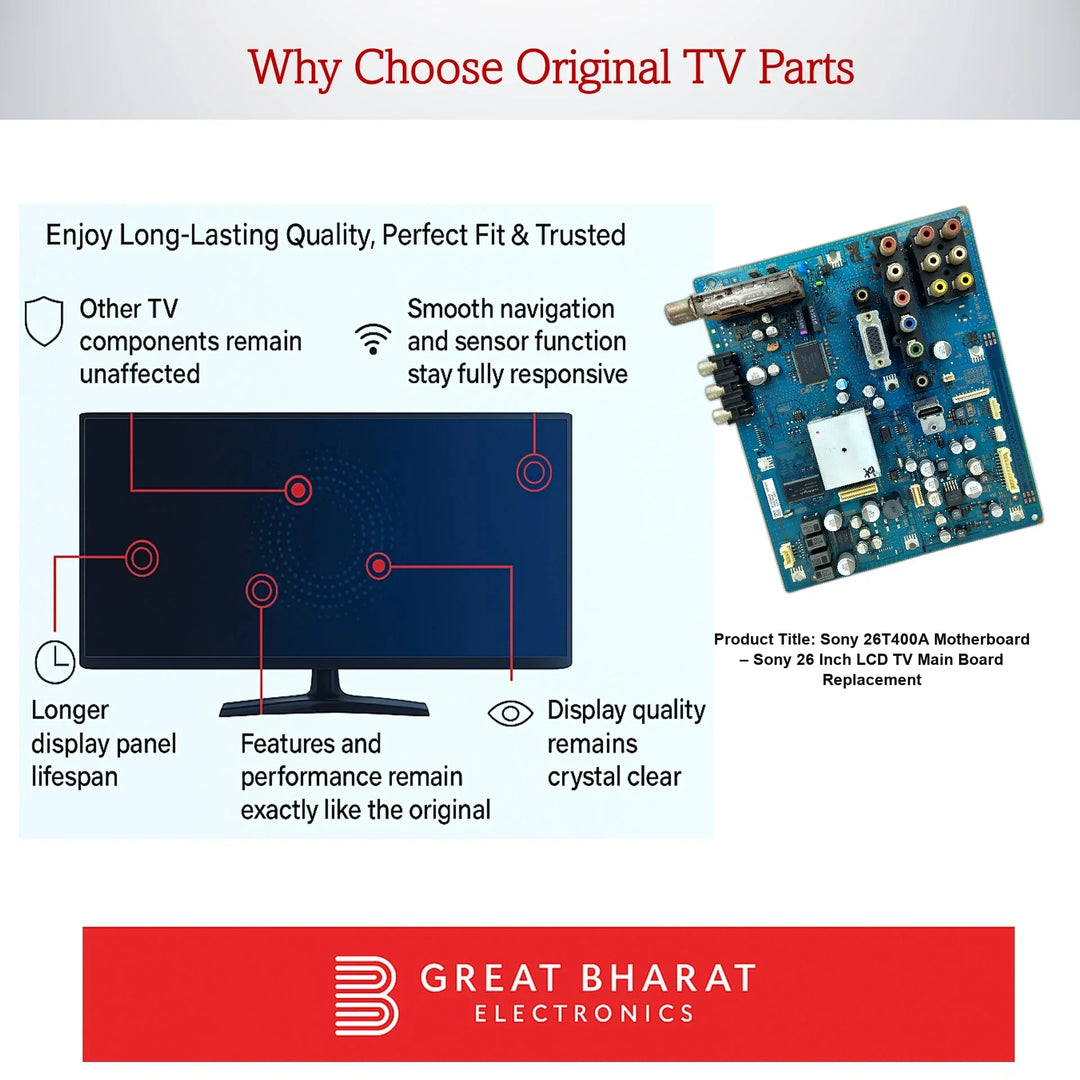 Sony 26T400A Motherboard – Sony 26 Inch LCD TV Main Board Replacement - Great Bharat Electronics