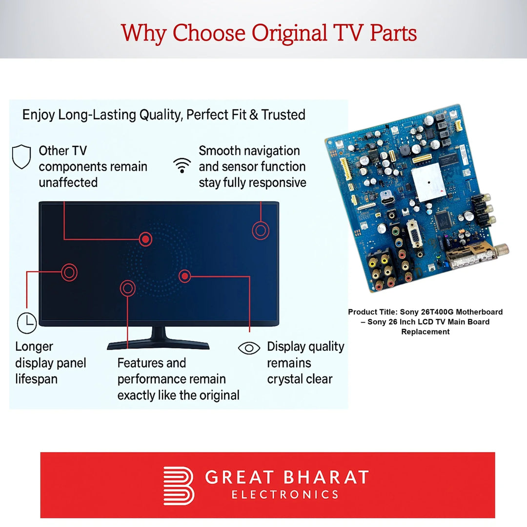 Sony 26T400G Motherboard – Sony 26 Inch LCD TV Main Board Replacement - Great Bharat Electronics