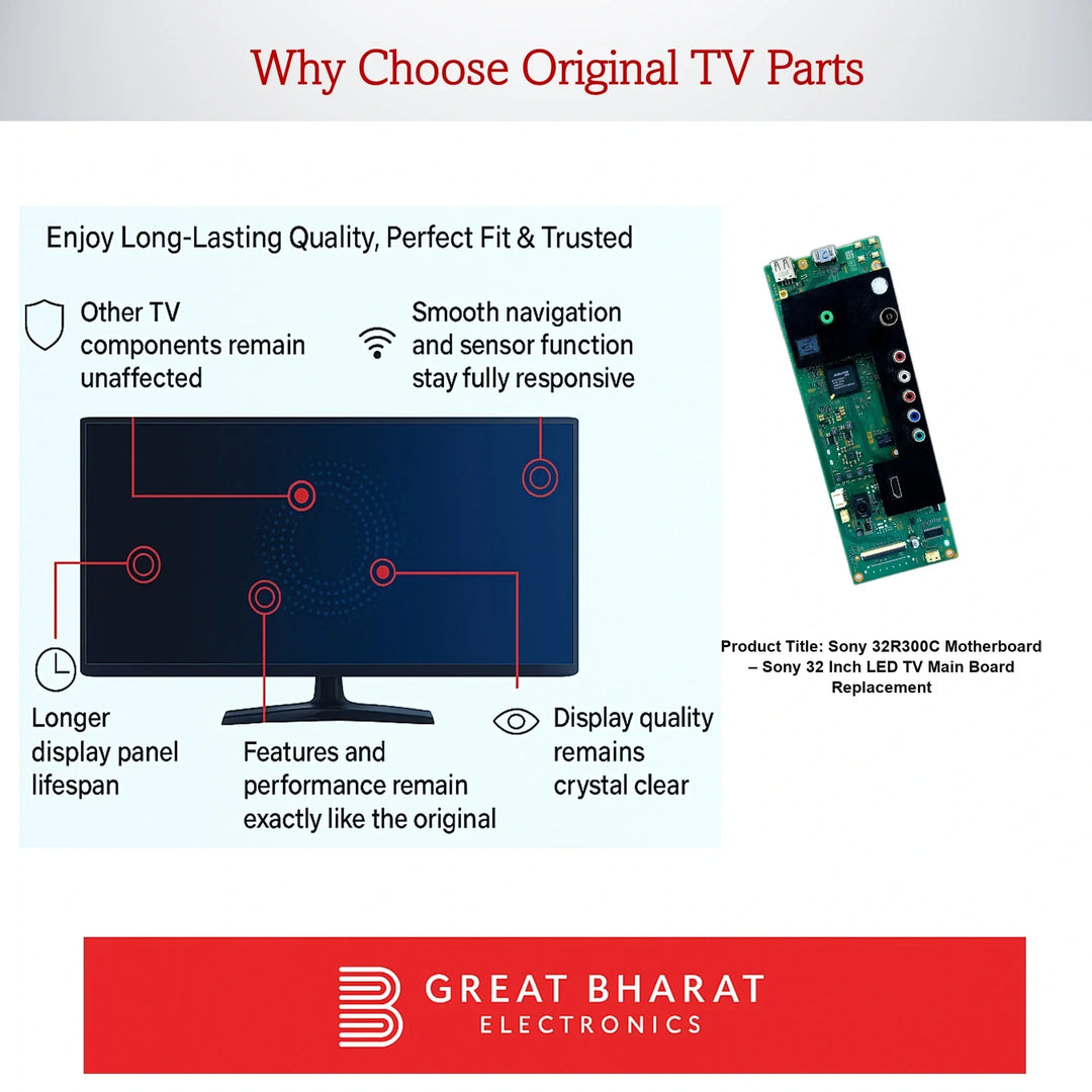 Sony 32R300C Motherboard – Sony 32 Inch LED TV Main Board Replacement - Great Bharat Electronics