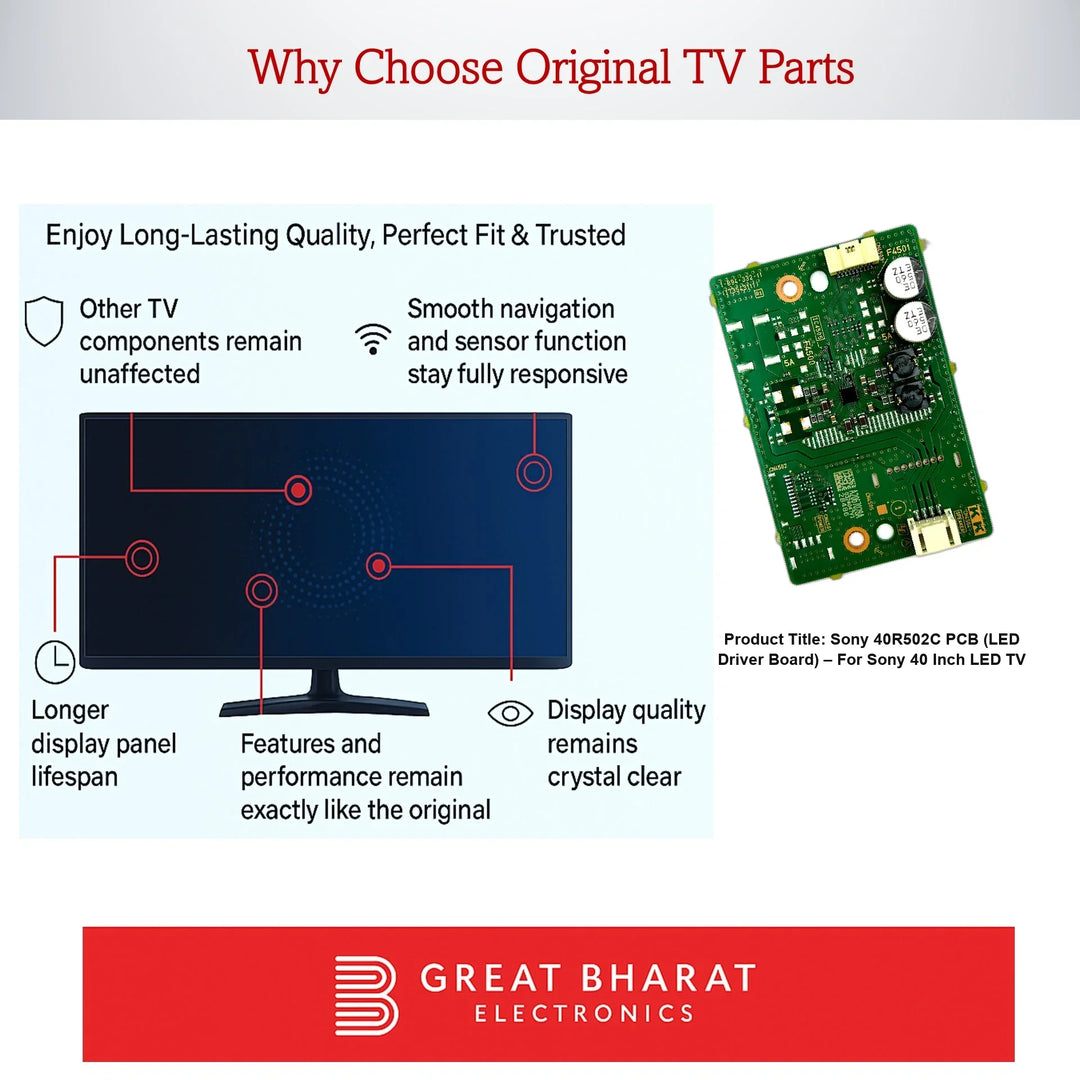 Sony 40R502C PCB (LED Driver Board) – For Sony 40 Inch LED TV - Great Bharat Electronics