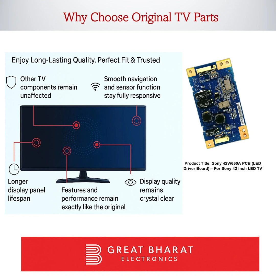 Sony 42W650A PCB (LED Driver Board) – For Sony 42 Inch LED TV - Great Bharat Electronics