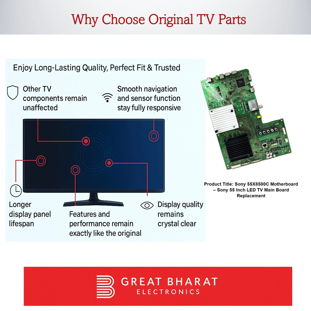 Sony 55X8500C Motherboard – Sony 55 Inch LED TV Main Board Replacement - Great Bharat Electronics