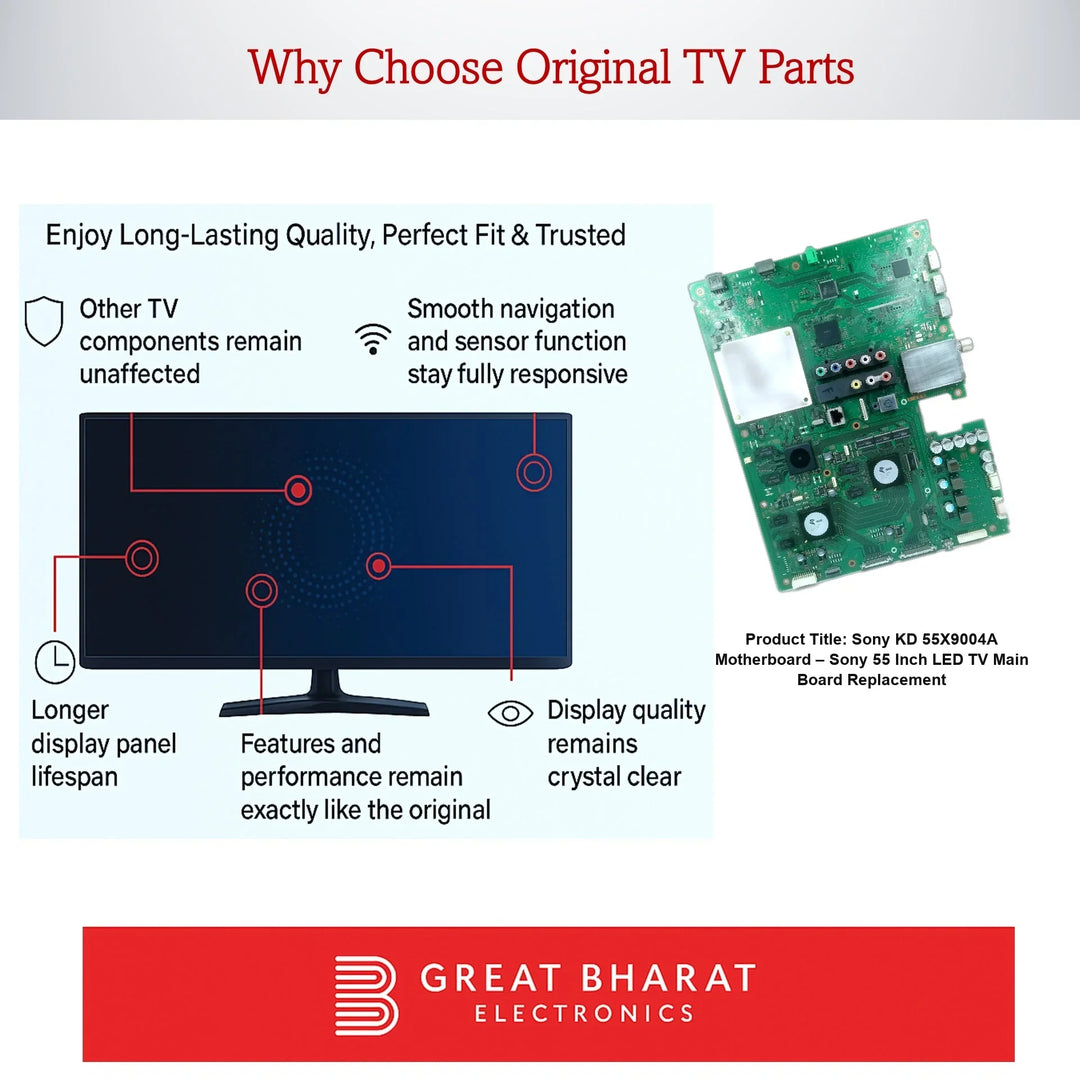 Sony KD-55X9004A Motherboard – Sony 55 Inch LED TV Main Board Replacement - Great Bharat Electronics
