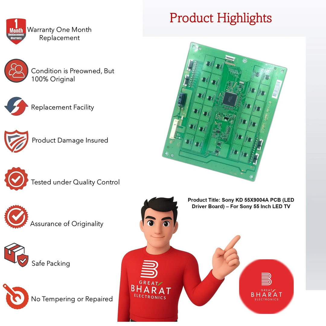 Sony KD-55X9004A PCB (LED Driver Board) – For Sony 55 Inch LED TV - Great Bharat Electronics
