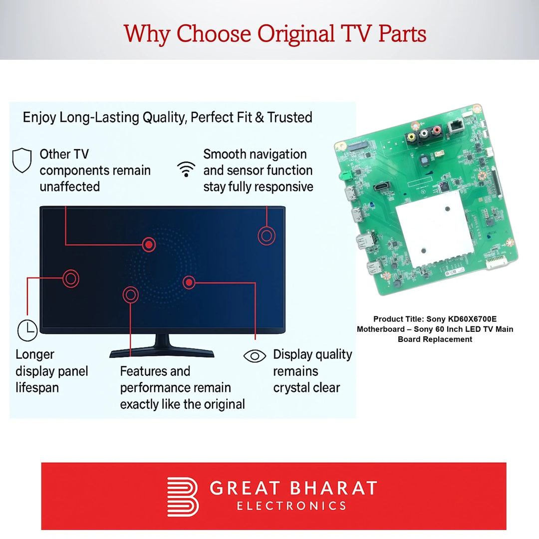 Sony KD60X6700E Motherboard – Sony 60 Inch LED TV Main Board Replacement - Great Bharat Electronics