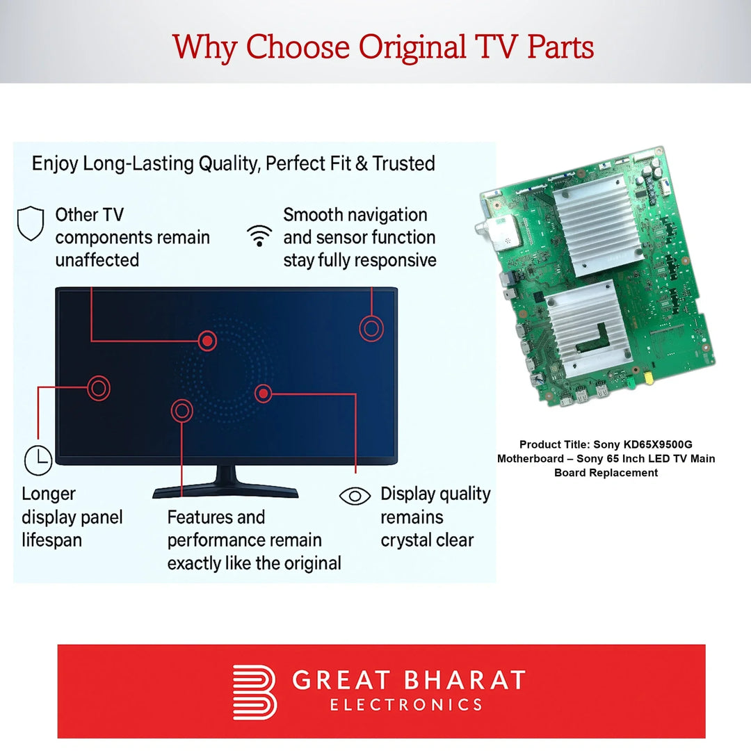 Sony KD65X9500G Motherboard – Sony 65 Inch LED TV Main Board Replacement - Great Bharat Electronics