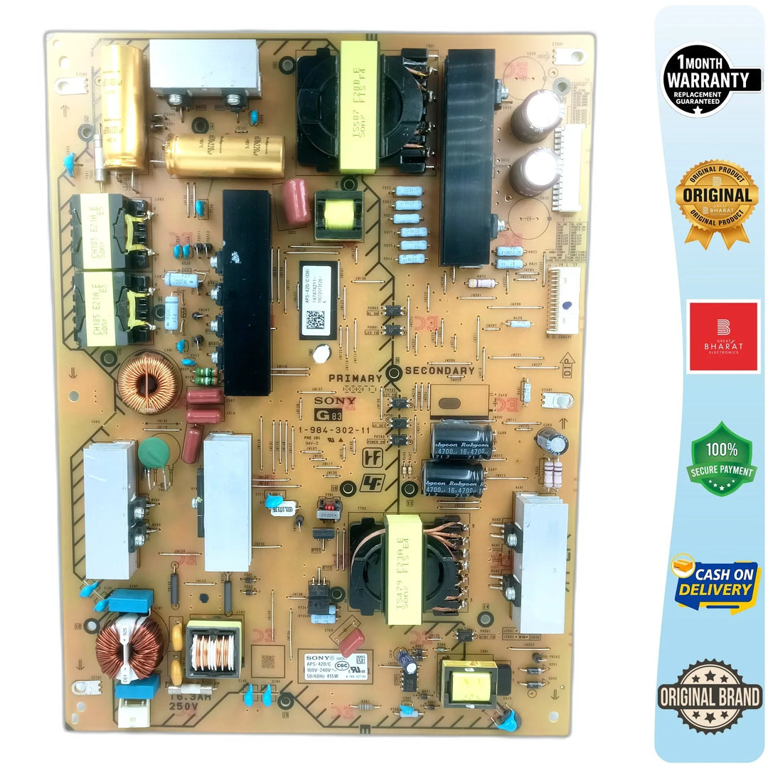 Sony KD65X9500G Power Supply Board – Sony 65 Inch LED TV SMPS Replacement - Great Bharat Electronics