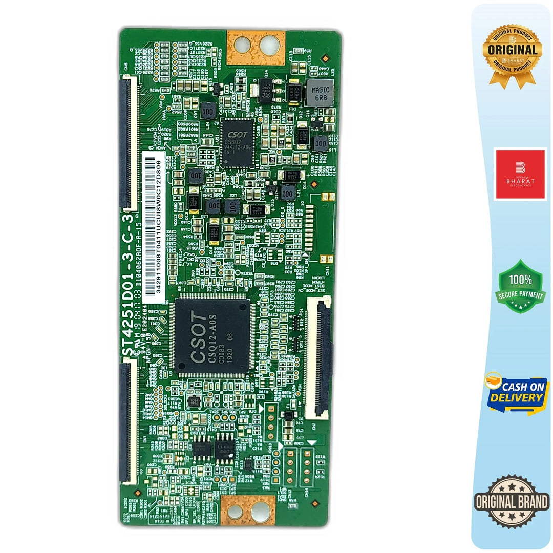 TCL 43P8B T-Con Board – TCL 43 Inch LED TV Replacement Part - Great Bharat Electronics