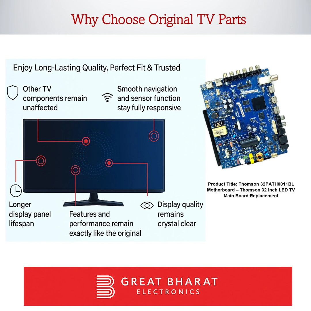 Thomson 32PATH0011BL Motherboard – Thomson 32 Inch LED TV Main Board Replacement - Great Bharat Electronics