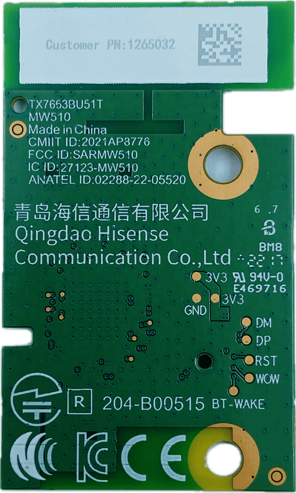 Toshiba LED TV Wi-Fi Module β Model 43C350LB - Great Bharat Electronics