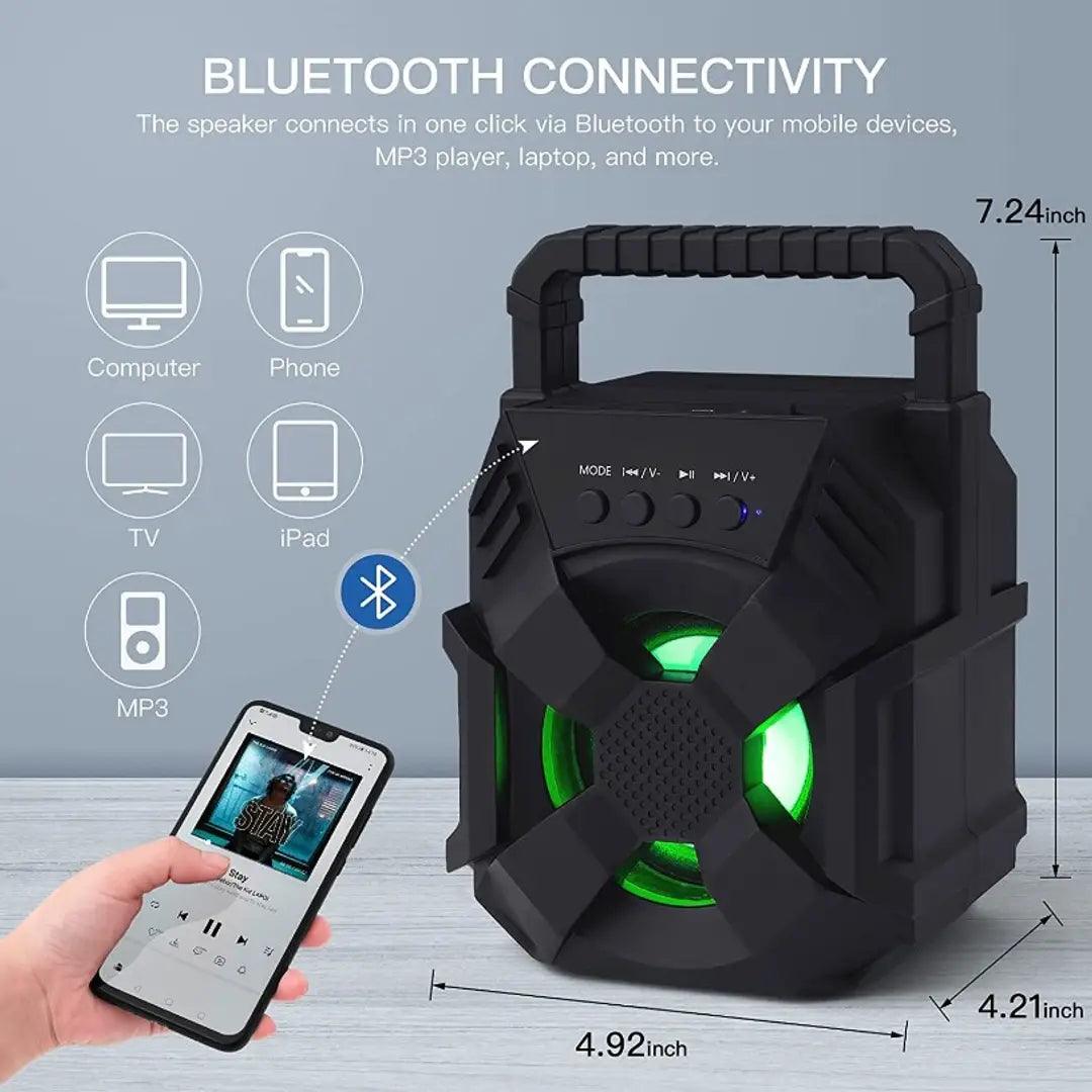 GBE Bluetooth Speaker with Light - Great Bharat Electronics
