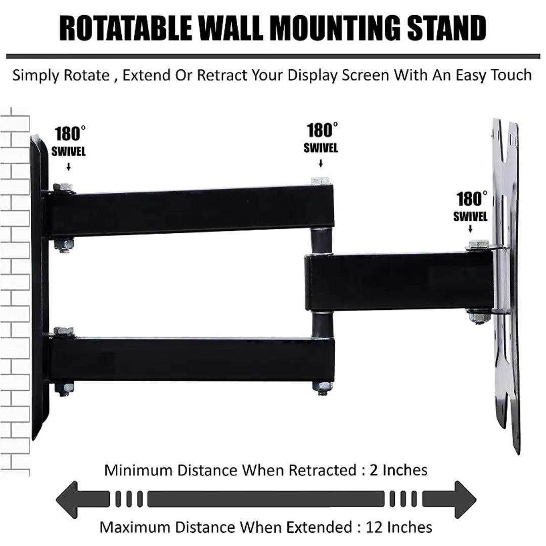 Heavy Duty LCD LED TV Wall Mount Bracket Movable, 32/40/42/43 Inch - Great Bharat Electronics