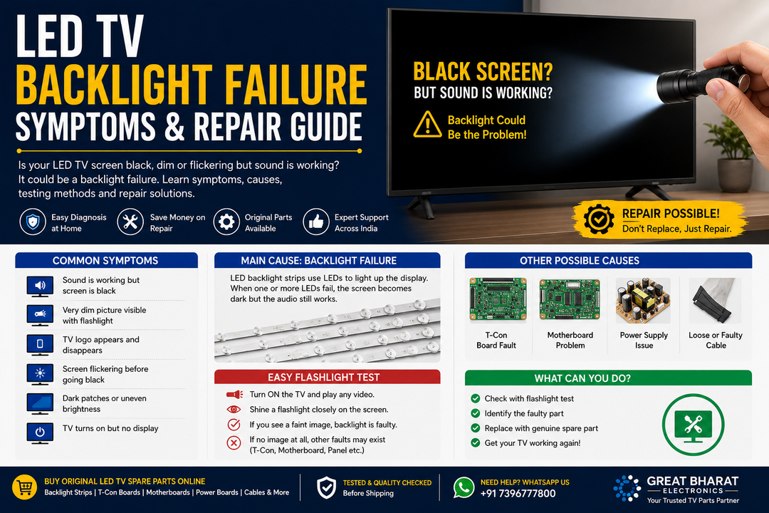 LED TV Red Light Blinking? Causes & Repair Guide - Great Bharat Electronics