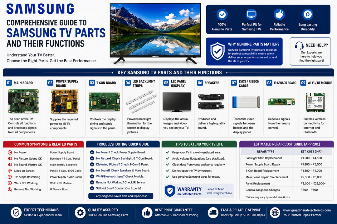 Comprehensive Guide to Samsung TV Parts and Their Functions