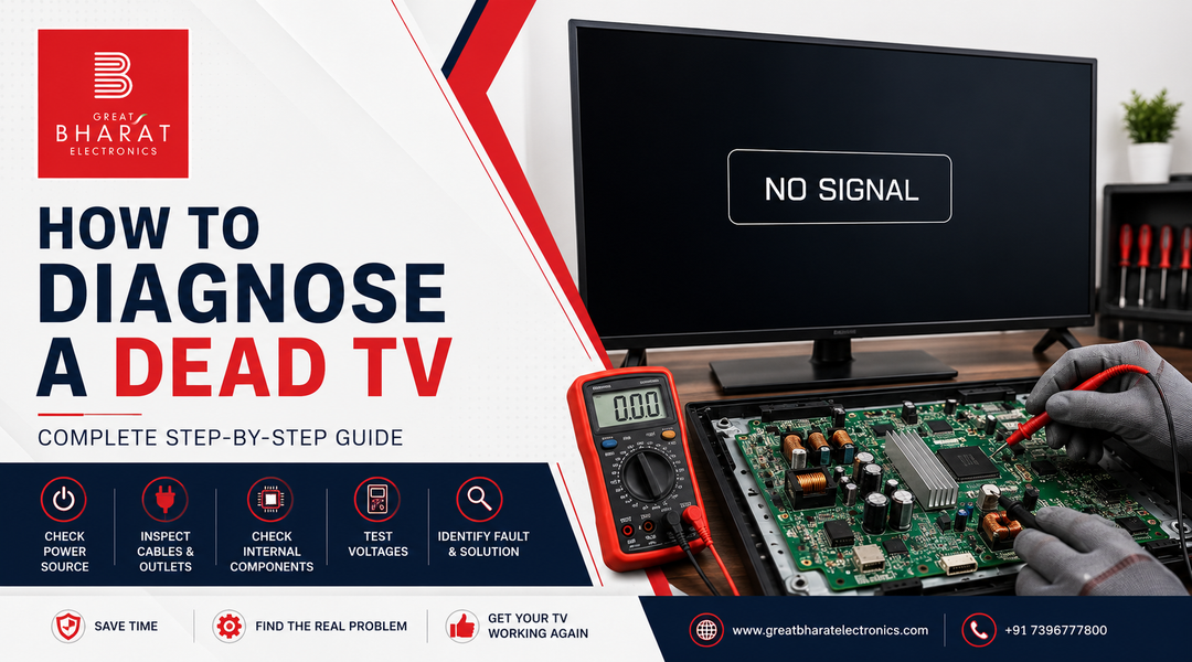 How To Diagnose A Dead TV – Complete Step-by-Step Guide - Great Bharat Electronics