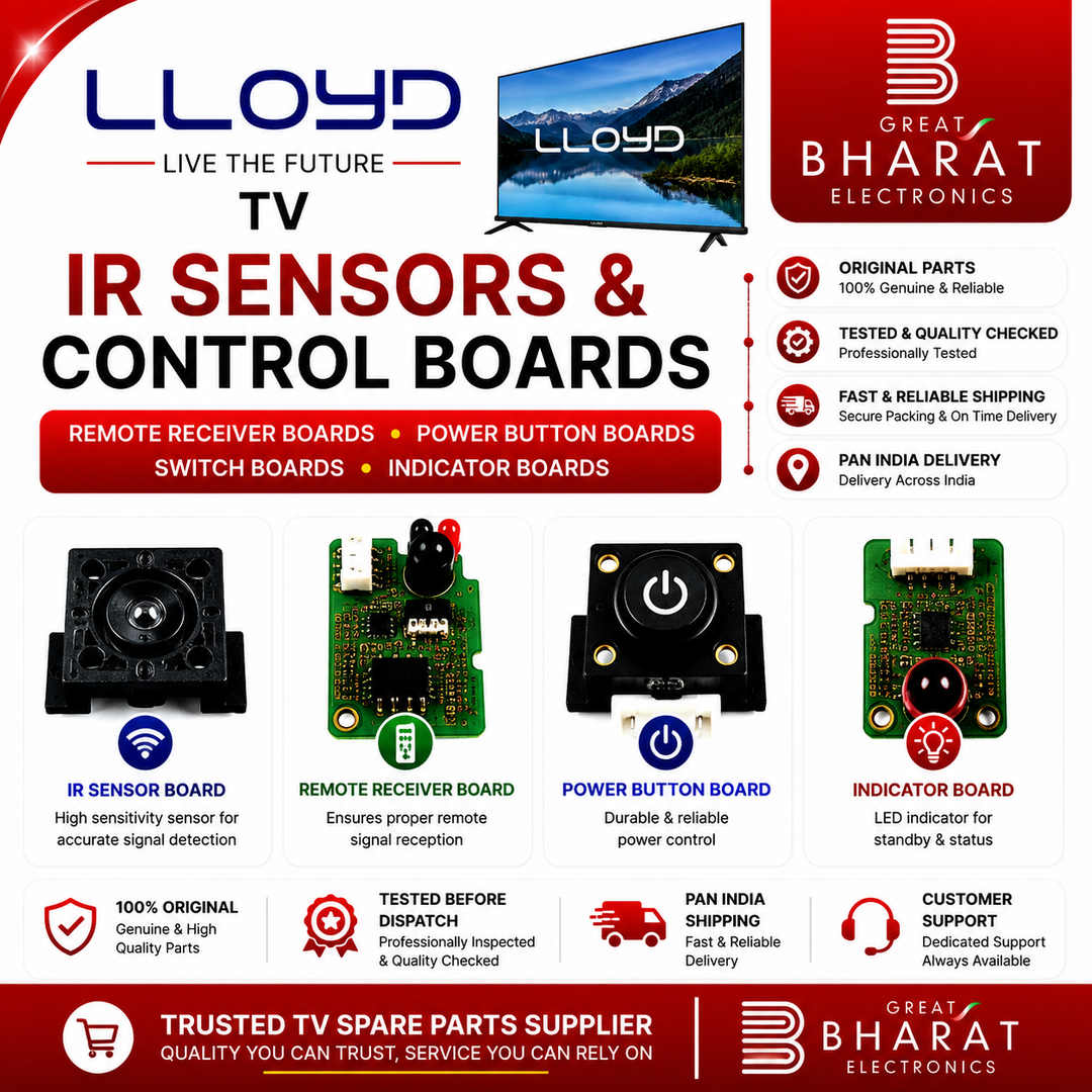 Lloyd TV IR Sensors | Lloyd Remote Receiver & Power Button Boards - Great Bharat Electronics