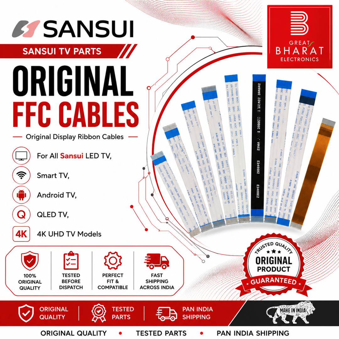 Sansui TV FFC Cables | Sansui Display Ribbon Cables India - Great Bharat Electronics