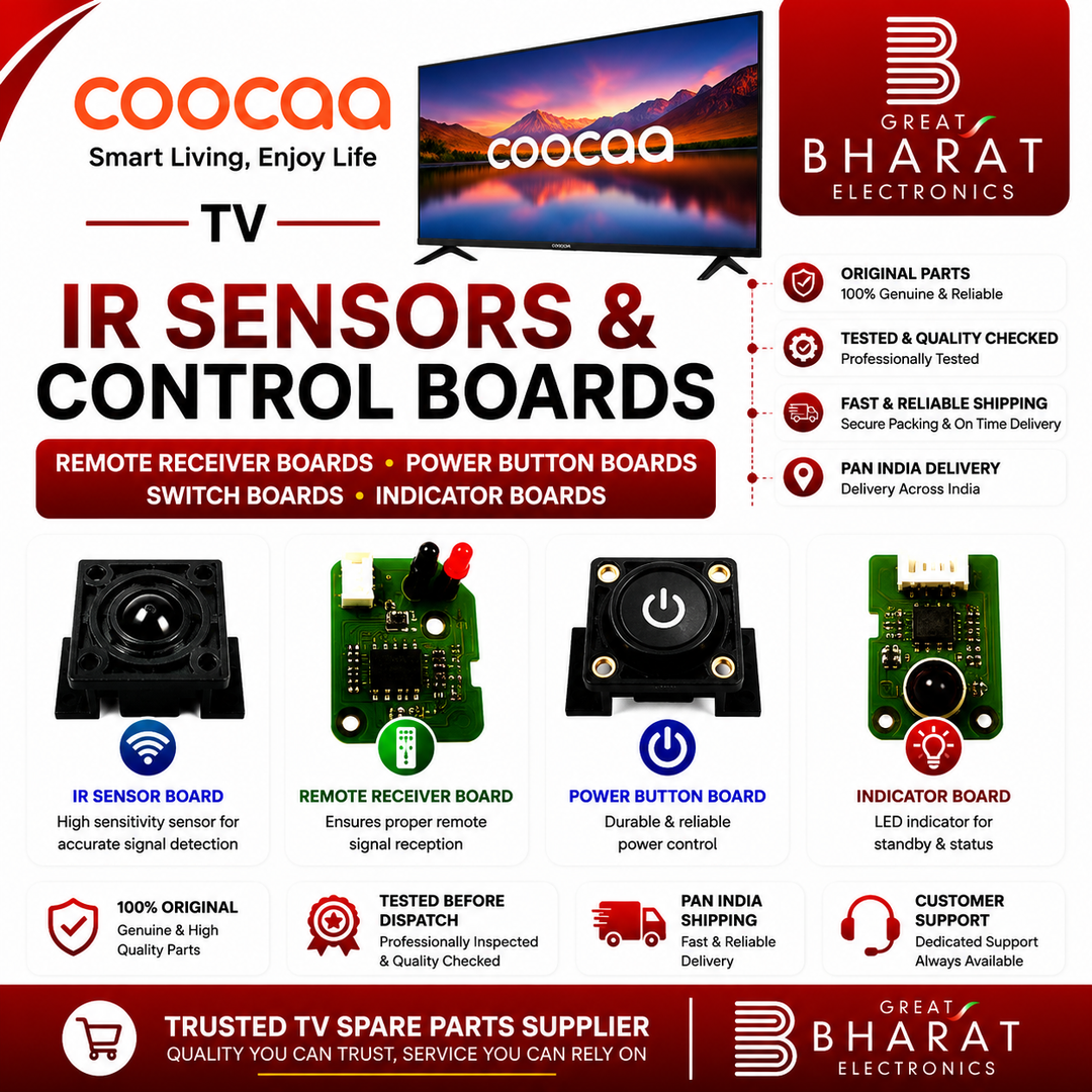 Coocaa TV IR Sensors | Coocaa Remote Receiver & Power Button Boards - Great Bharat Electronics