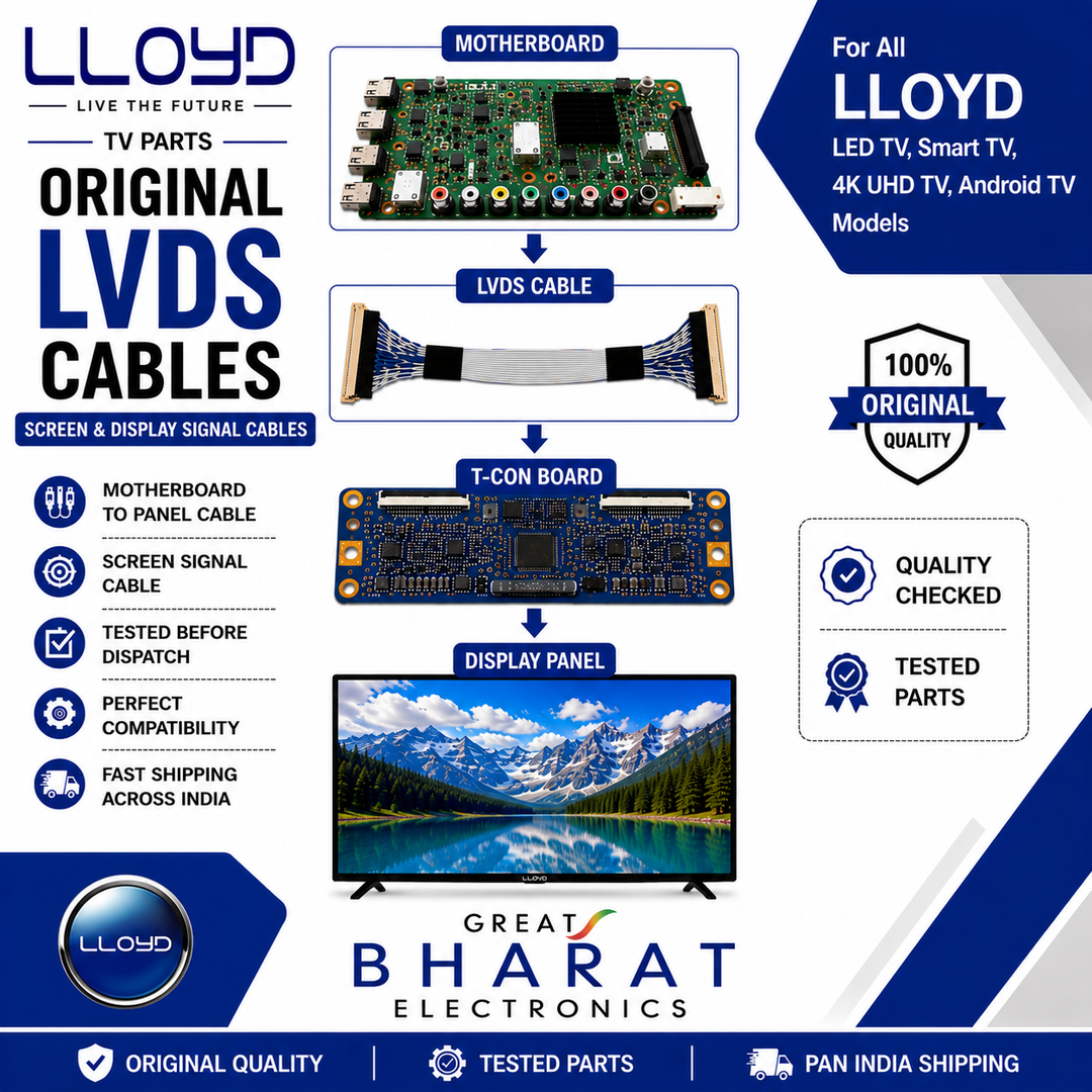 Lloyd TV LVDS Cables | Lloyd Screen & Display Cables - Great Bharat Electronics