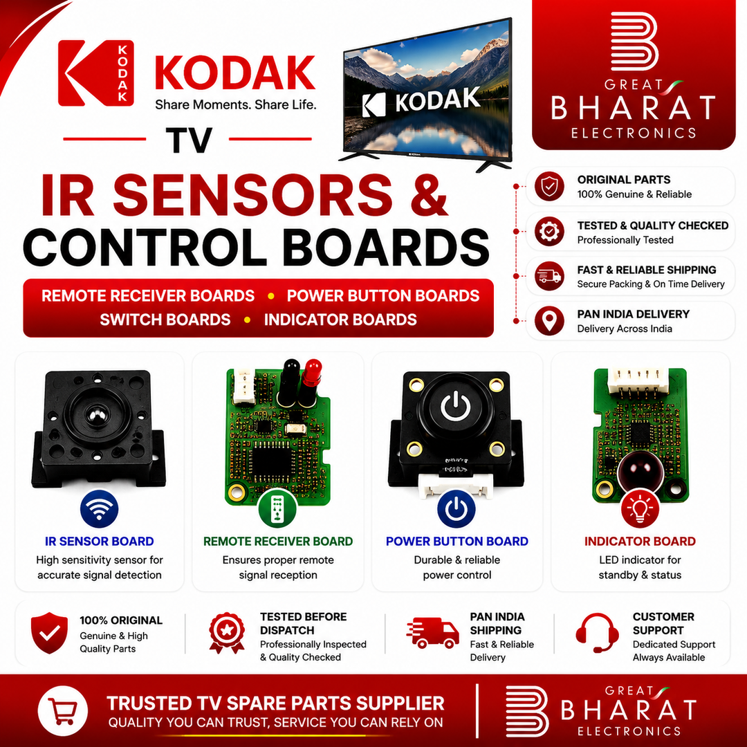 Kodak TV IR Sensors | Kodak Remote Receiver & Power Button Boards - Great Bharat Electronics
