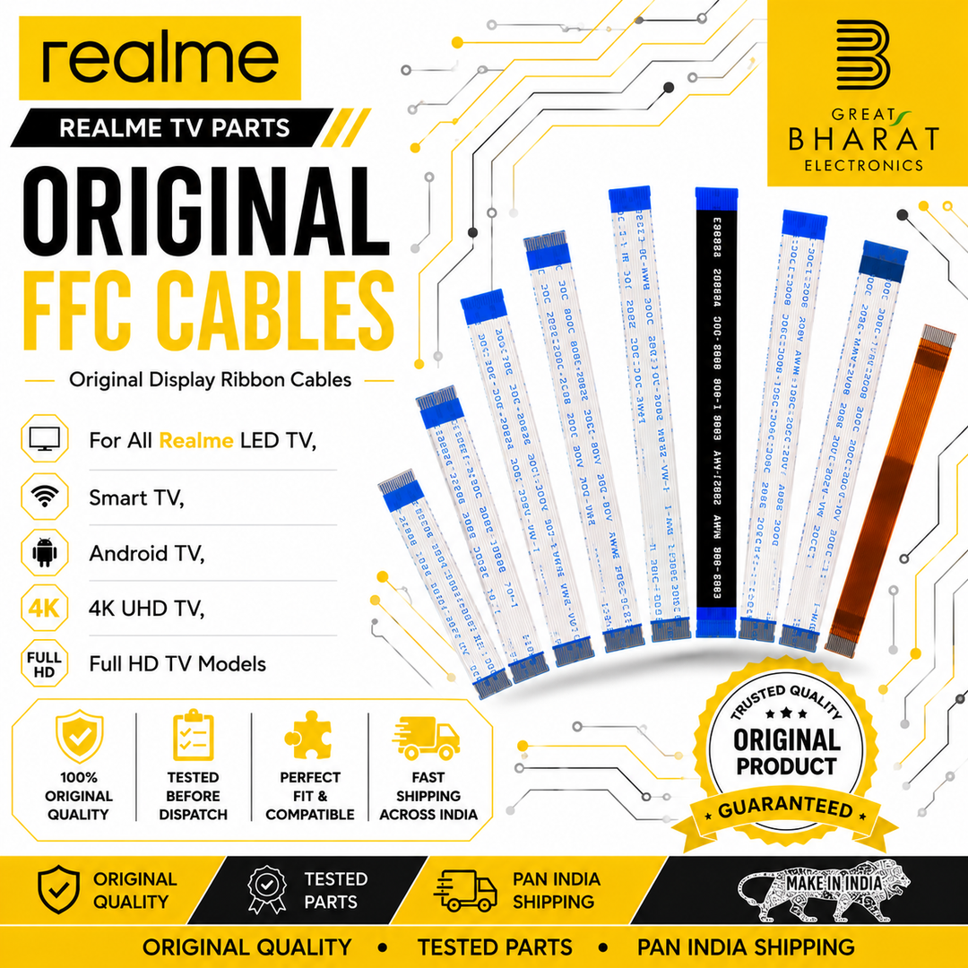 Realme TV FFC Cables | Realme Display Ribbon Cables India - Great Bharat Electronics