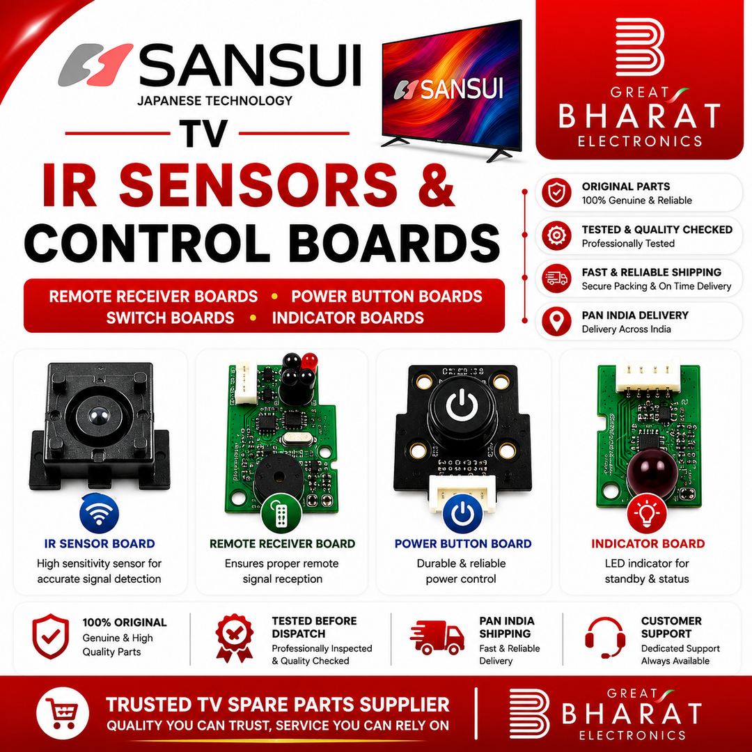 Sansui TV IR Sensors | Sansui Remote Receiver & Power Button Boards - Great Bharat Electronics