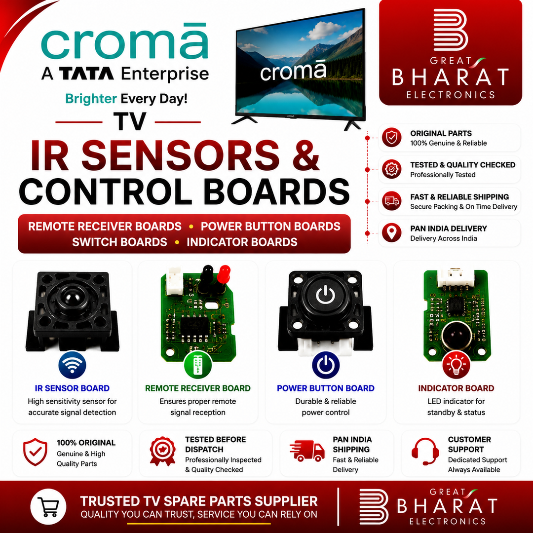 Croma TV IR Sensors | Croma Remote Receiver & Power Button Boards - Great Bharat Electronics