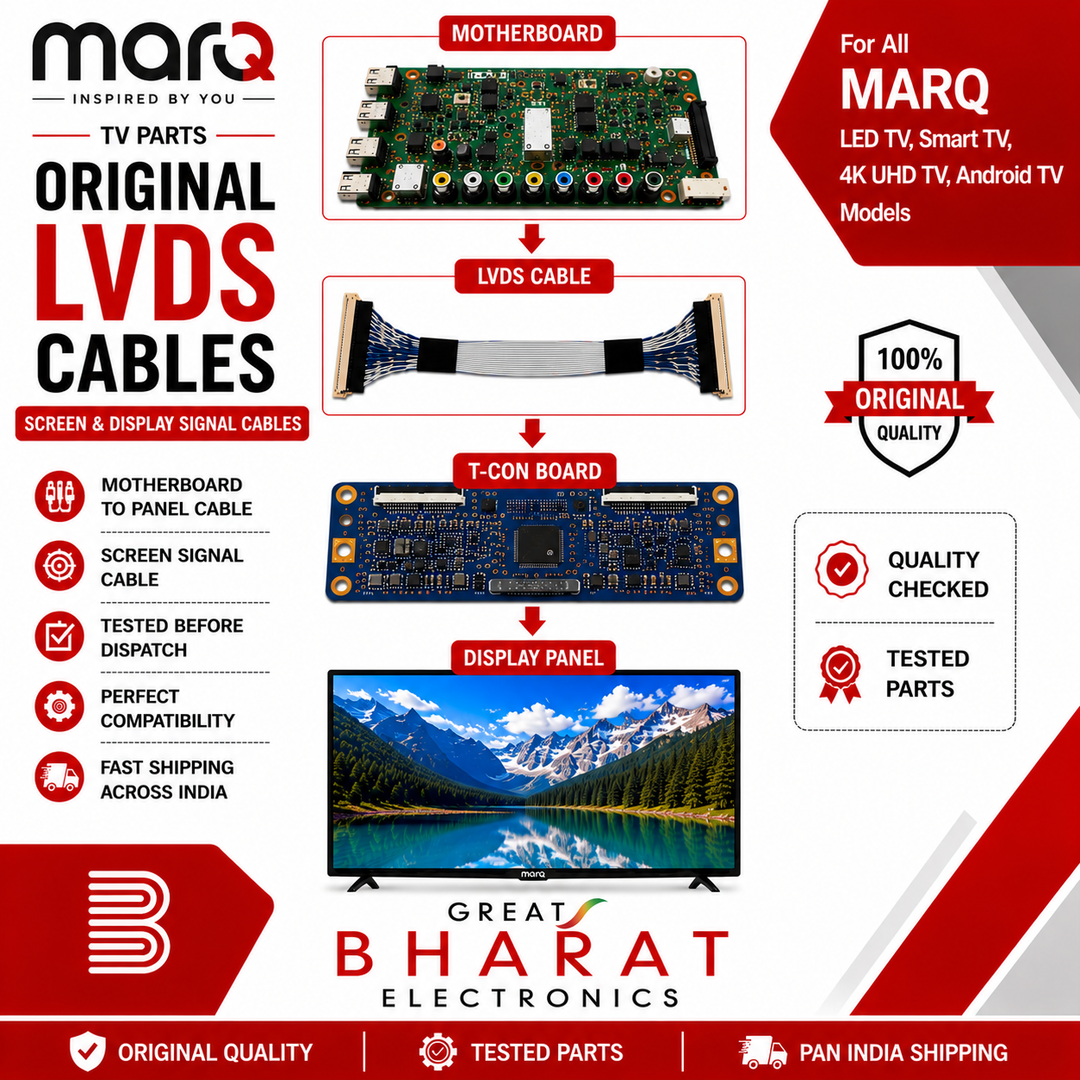 MarQ TV LVDS Cables | MarQ Screen & Display Cables - Great Bharat Electronics