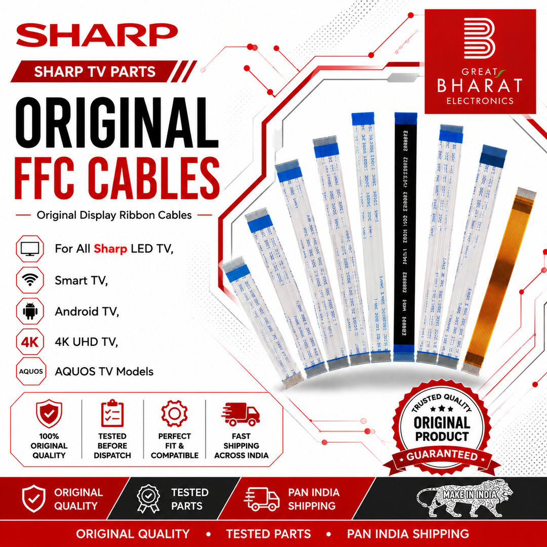 Sharp TV FFC Cables | Sharp Display Ribbon Cables India - Great Bharat Electronics