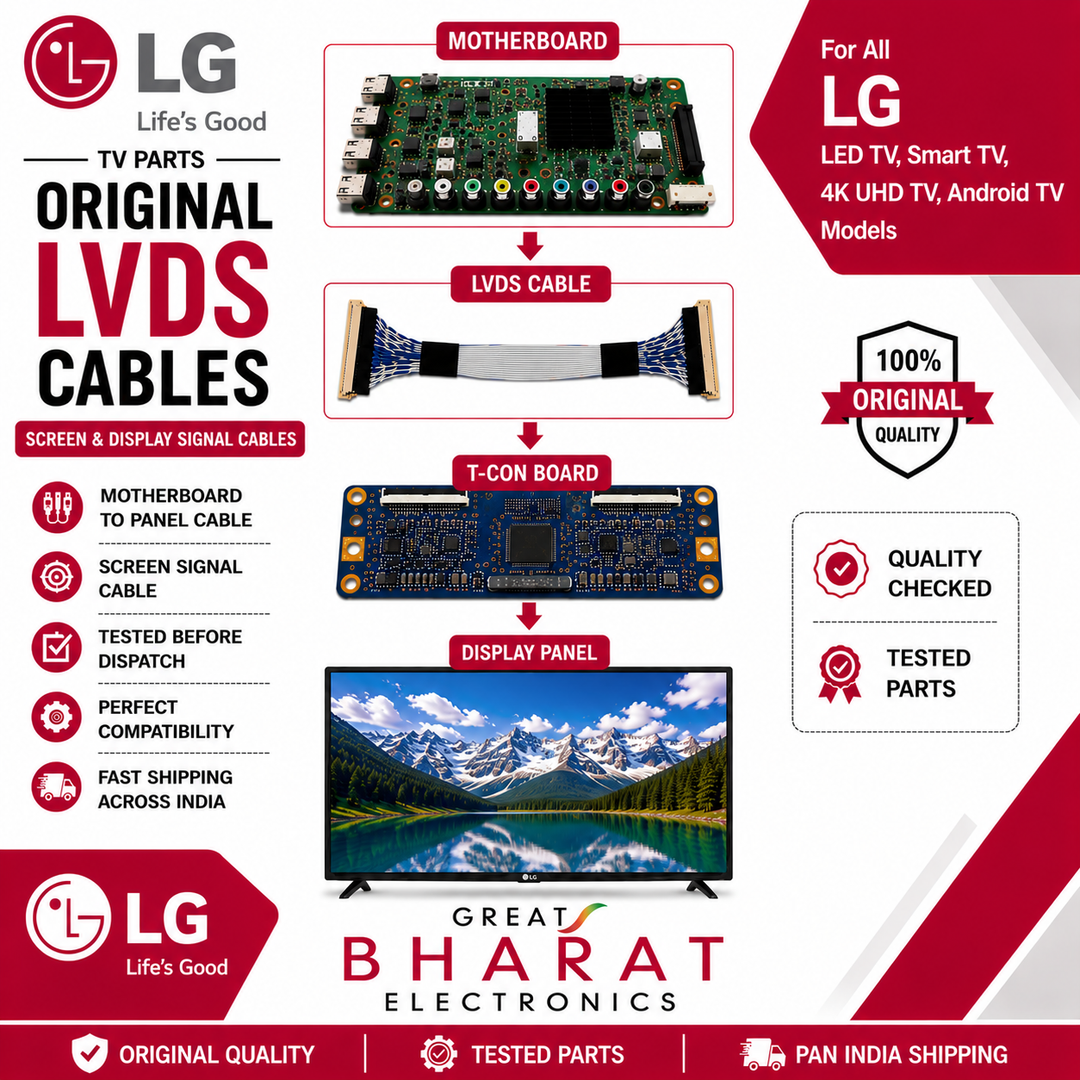 LG TV LVDS Cables | LG Screen & Display Cables - Great Bharat Electronics