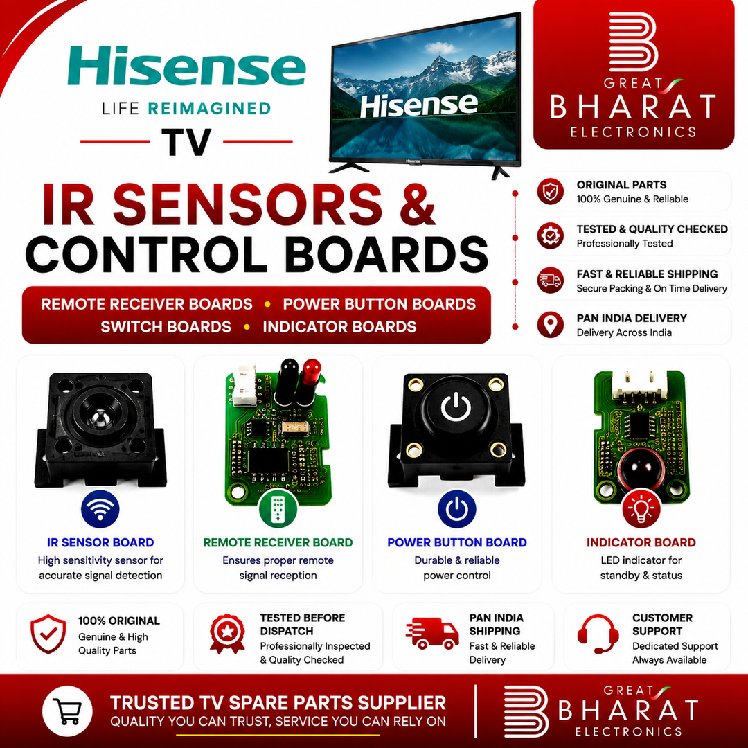 Hisense TV IR Sensors | Hisense Remote Receiver & Power Button Boards - Great Bharat Electronics