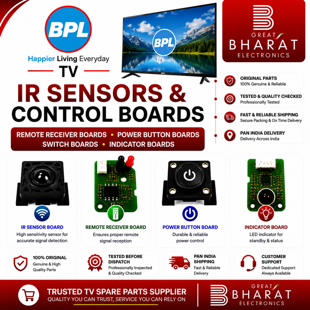 BPL TV IR Sensors | BPL Remote Receiver & Power Button Boards - Great Bharat Electronics