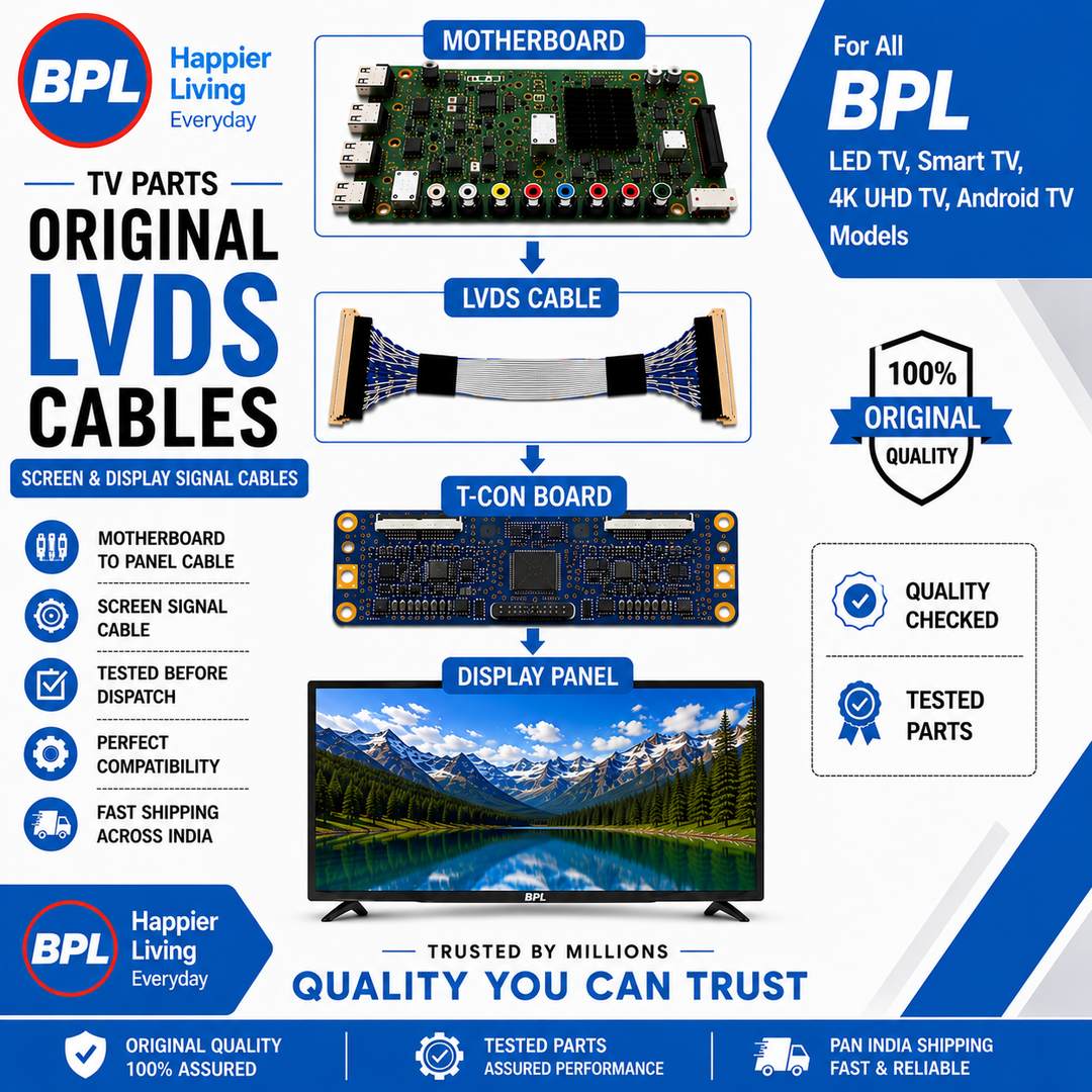 BPL TV LVDS Cables | BPL Screen & Display Cables - Great Bharat Electronics