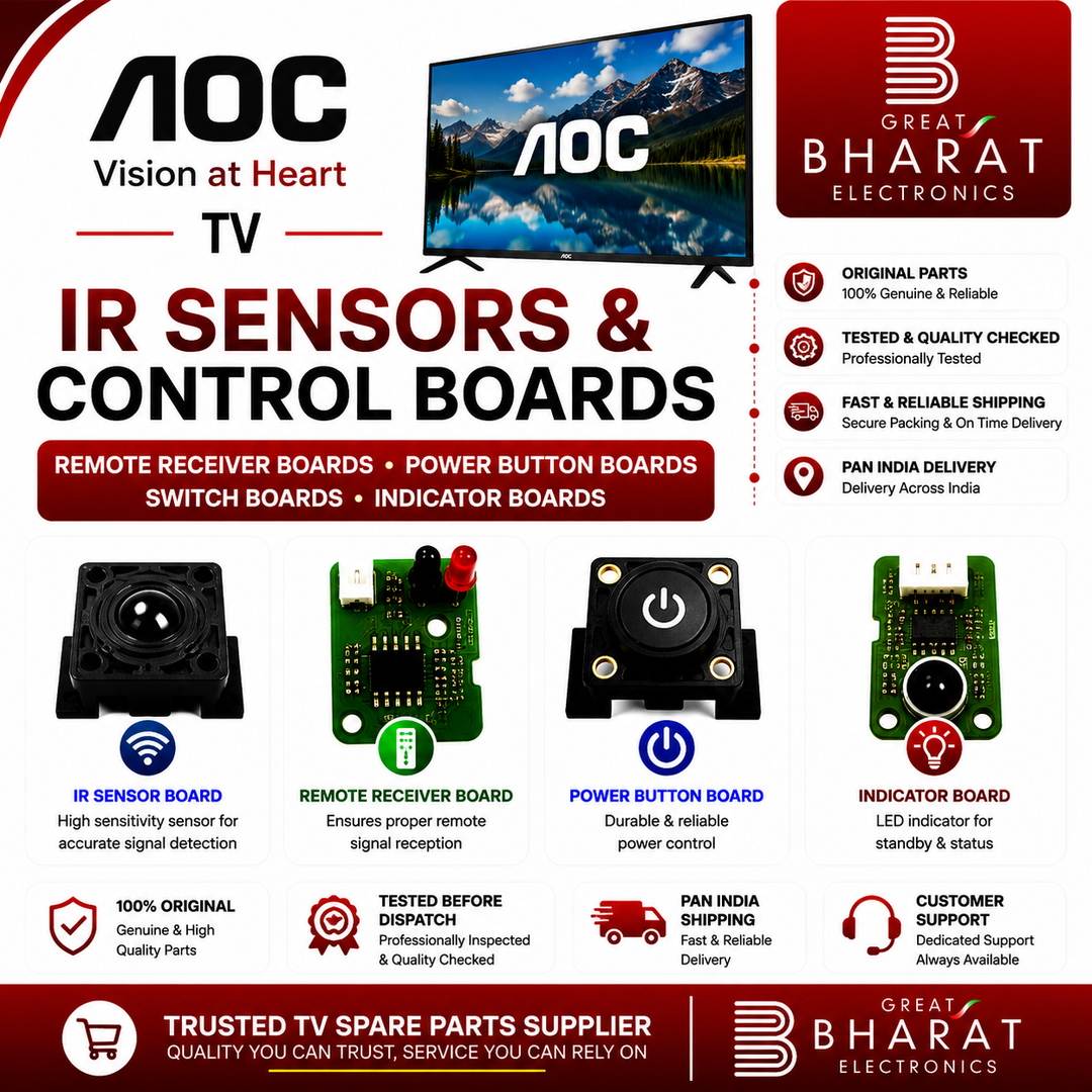 AOC TV IR Sensors | AOC Remote Receiver & Power Button Boards - Great Bharat Electronics