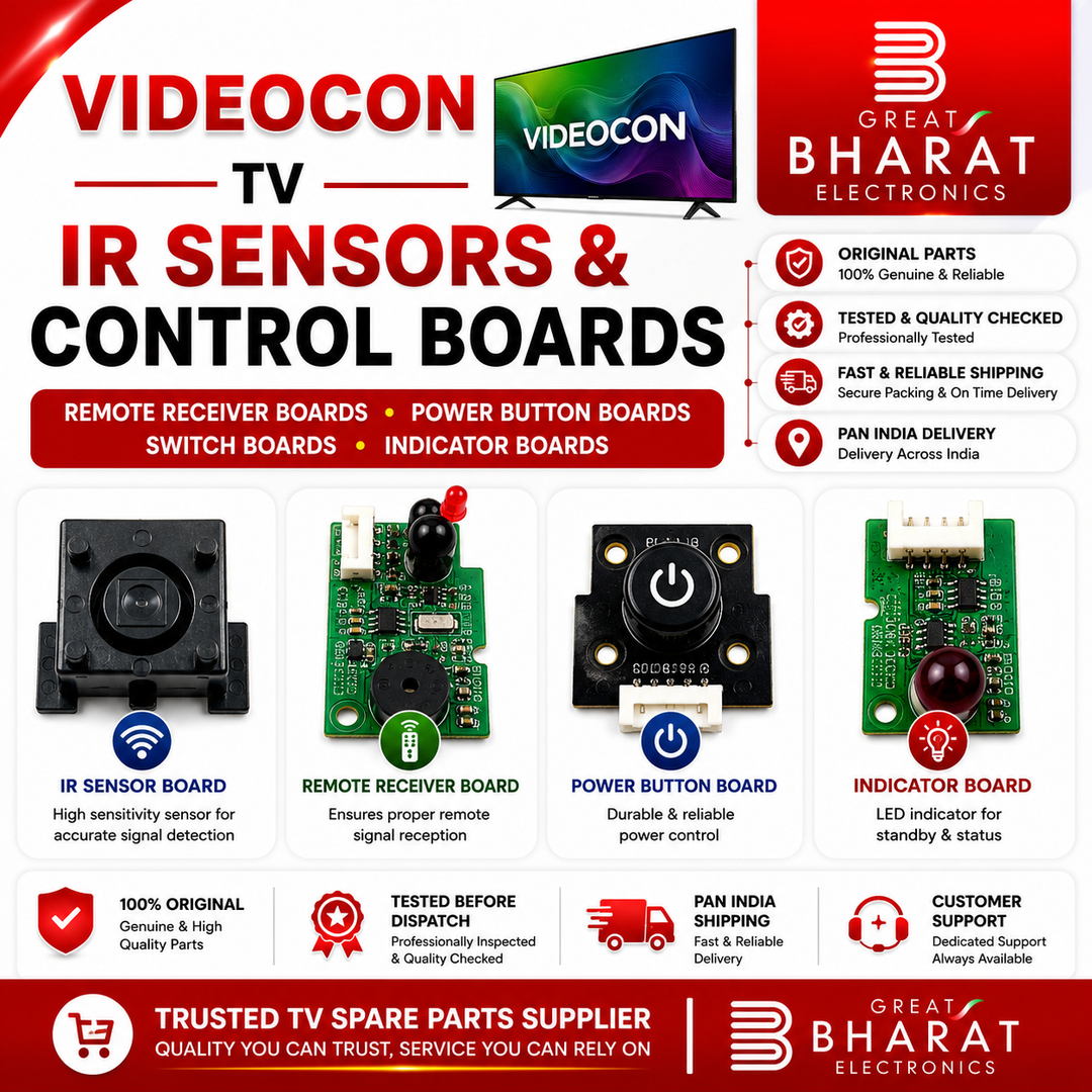 Videocon TV IR Sensors | Videocon Remote Receiver & Power Button Boards - Great Bharat Electronics
