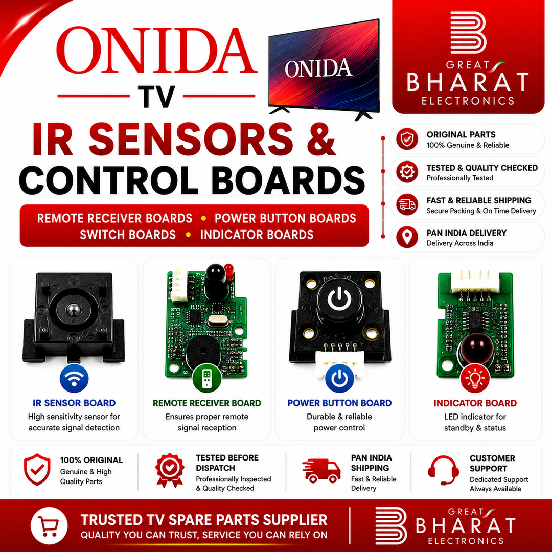Onida TV IR Sensors | Onida Remote Receiver & Power Button Boards - Great Bharat Electronics