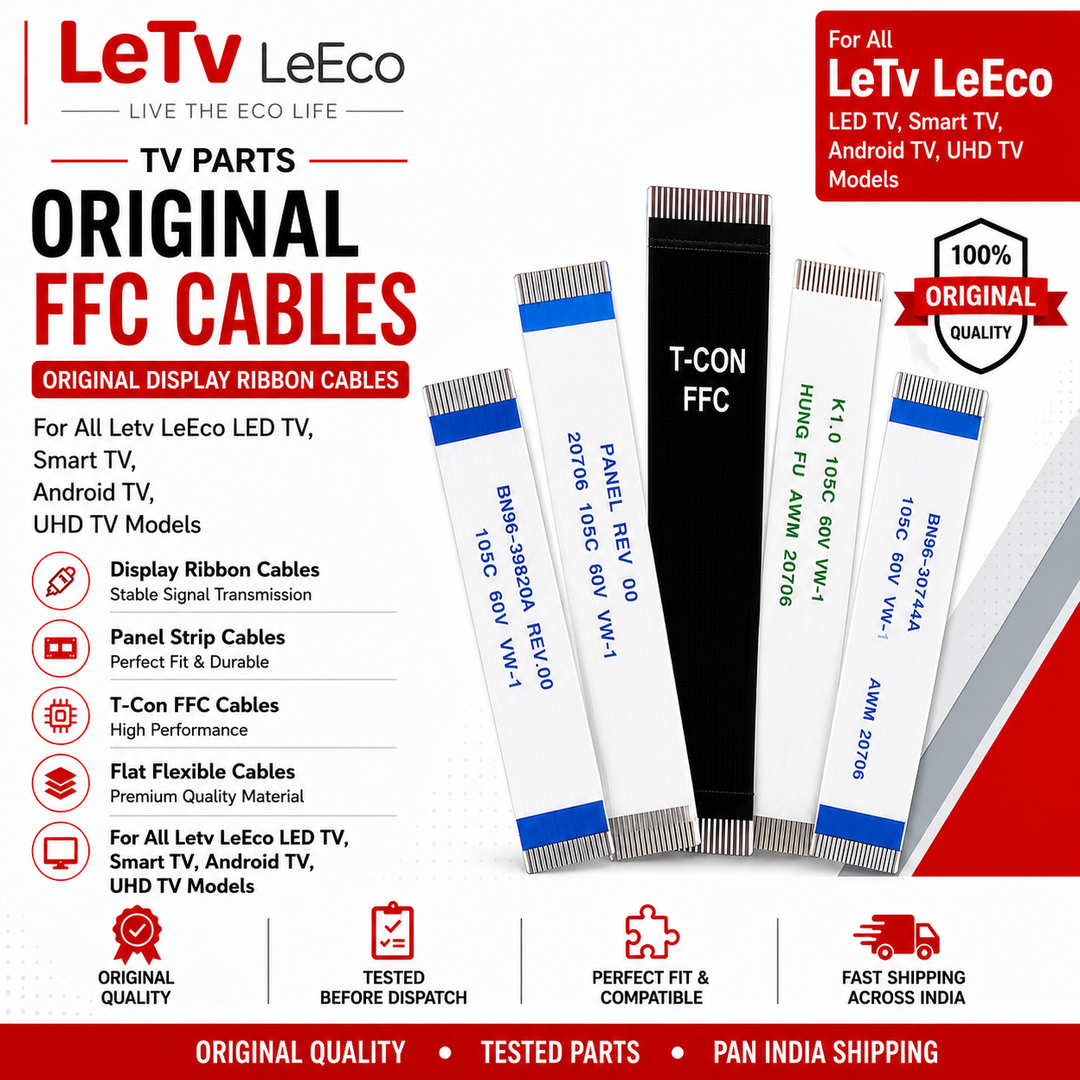 LETV LeEco TV FFC Ribbon Cables | Original Flat Flexible Cables - Great Bharat Electronics