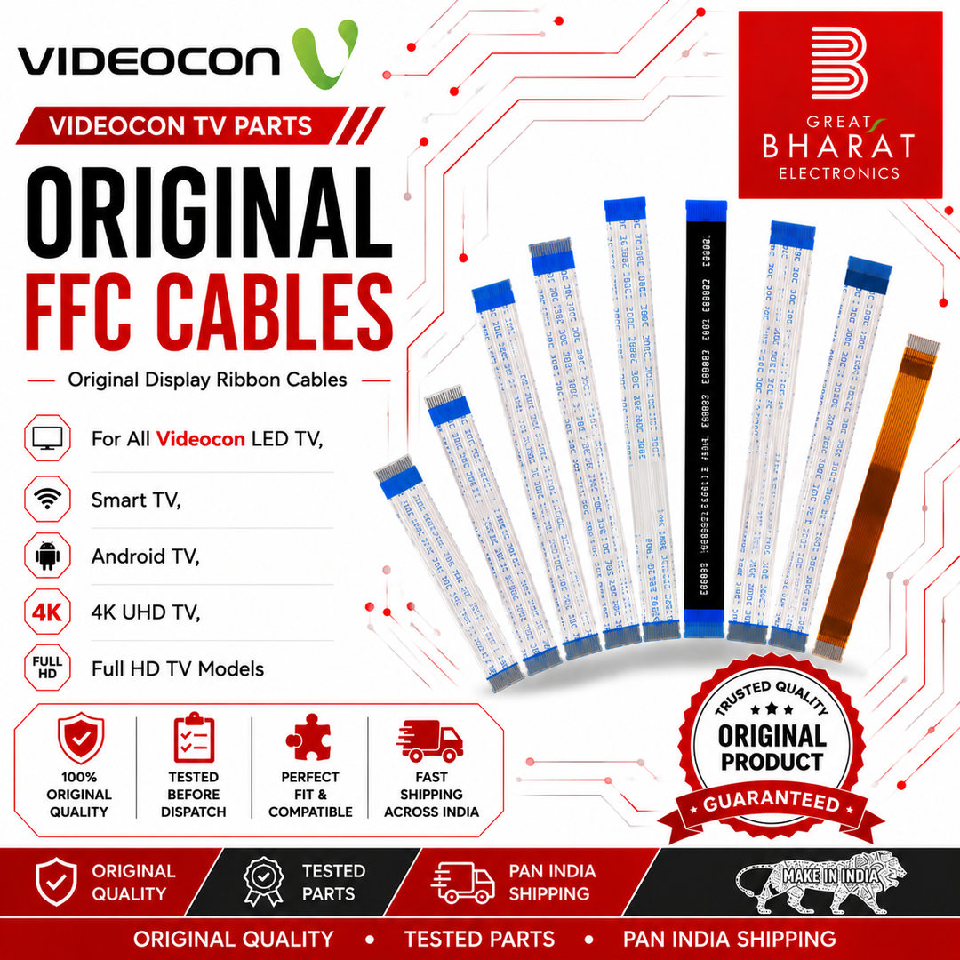Videocon TV FFC Cables | Videocon Display Ribbon Cables India - Great Bharat Electronics