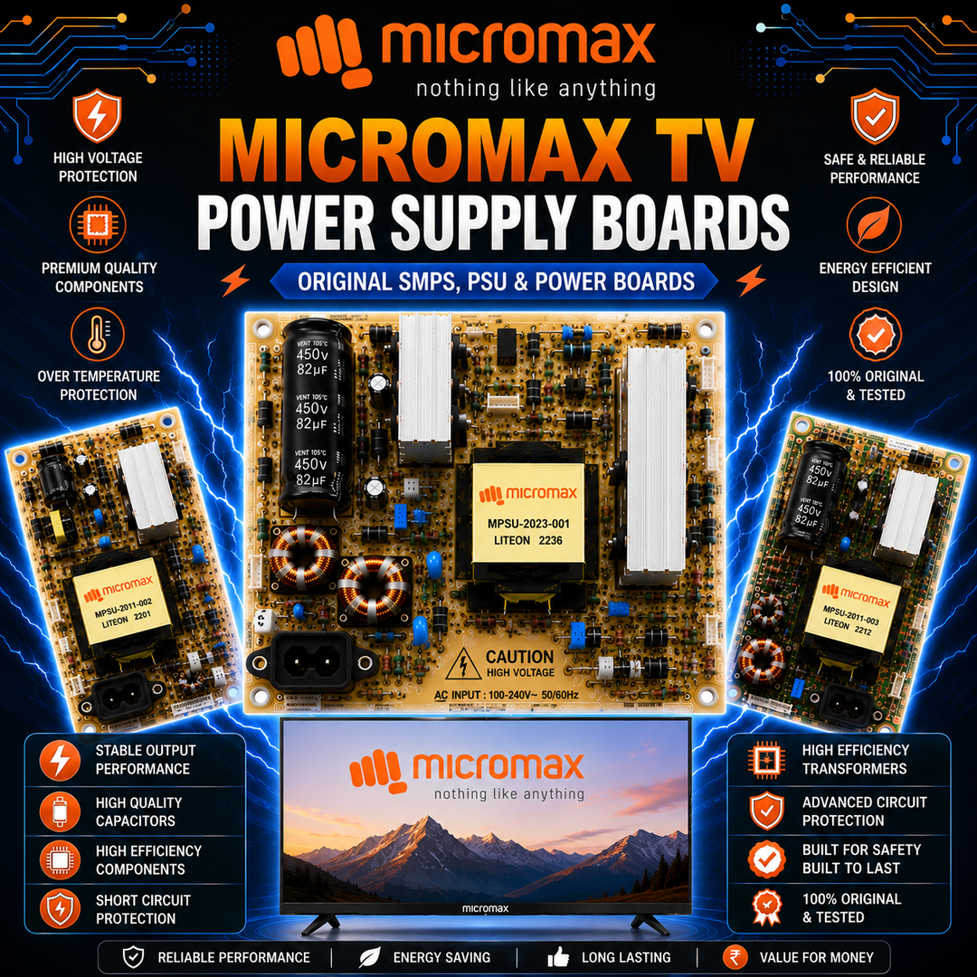 Micromax TV Power Supply Boards - Great Bharat Electronics