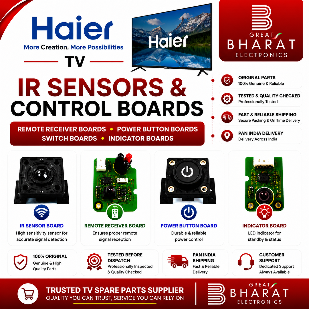 Haier TV IR Sensors | Haier Remote Receiver & Power Button Boards - Great Bharat Electronics