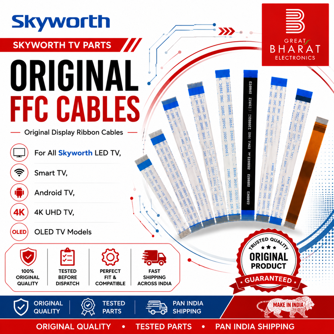 Skyworth TV FFC Cables | Skyworth Display Ribbon Cables India - Great Bharat Electronics