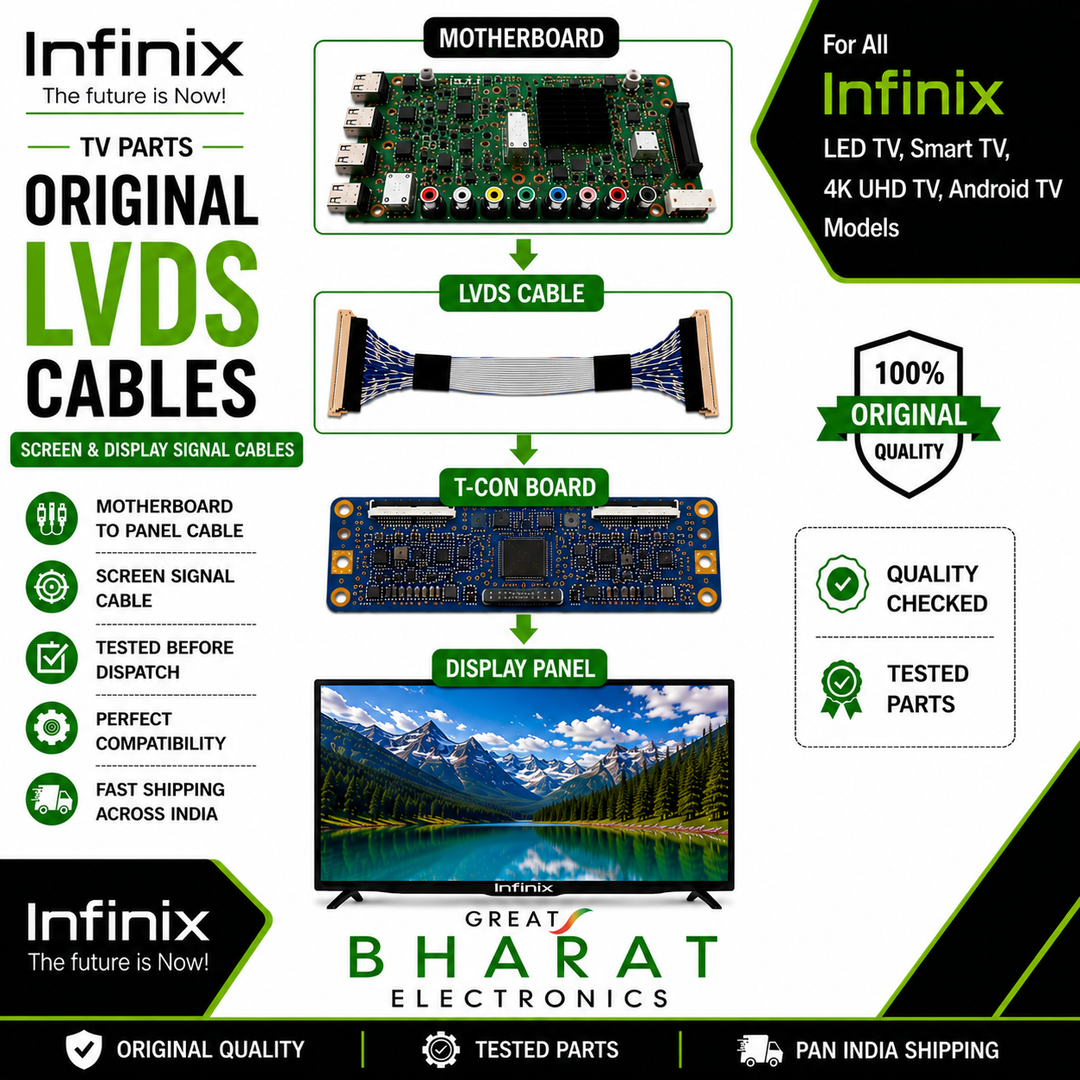 Infinix TV LVDS Cables | Infinix Screen & Display Cables - Great Bharat Electronics