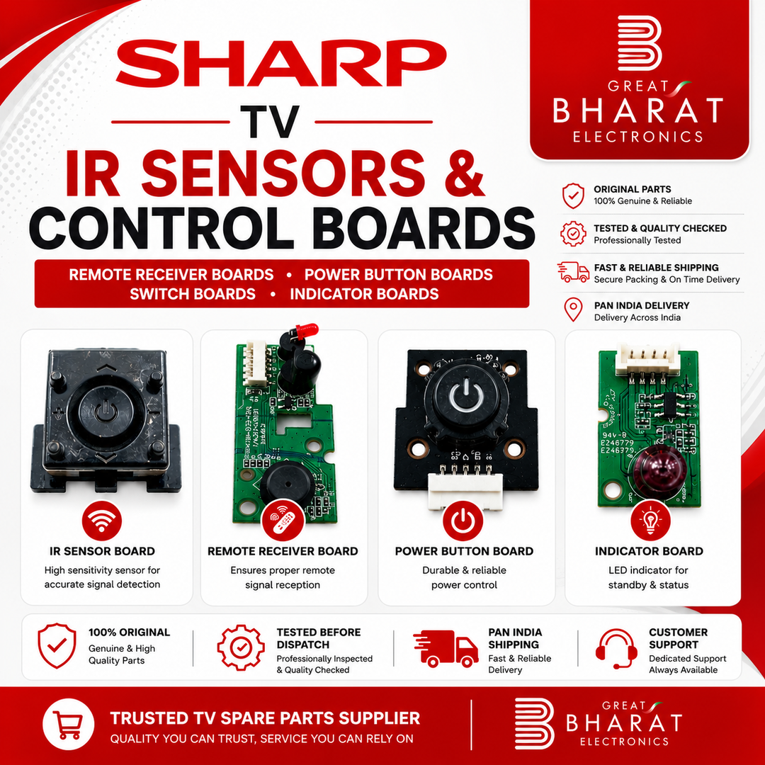 Sharp TV IR Sensors | Sharp Remote Receiver & Power Button Boards - Great Bharat Electronics