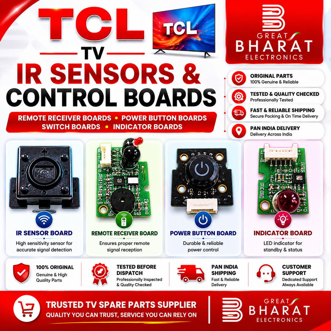 TCL TV IR Sensors | TCL Remote Receiver & Power Button Boards - Great Bharat Electronics