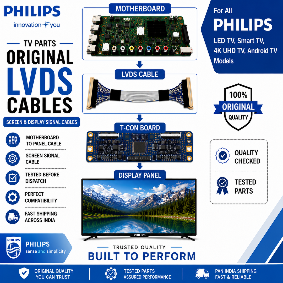 Philips TV LVDS Cables | Philips Screen & Display Cables - Great Bharat Electronics