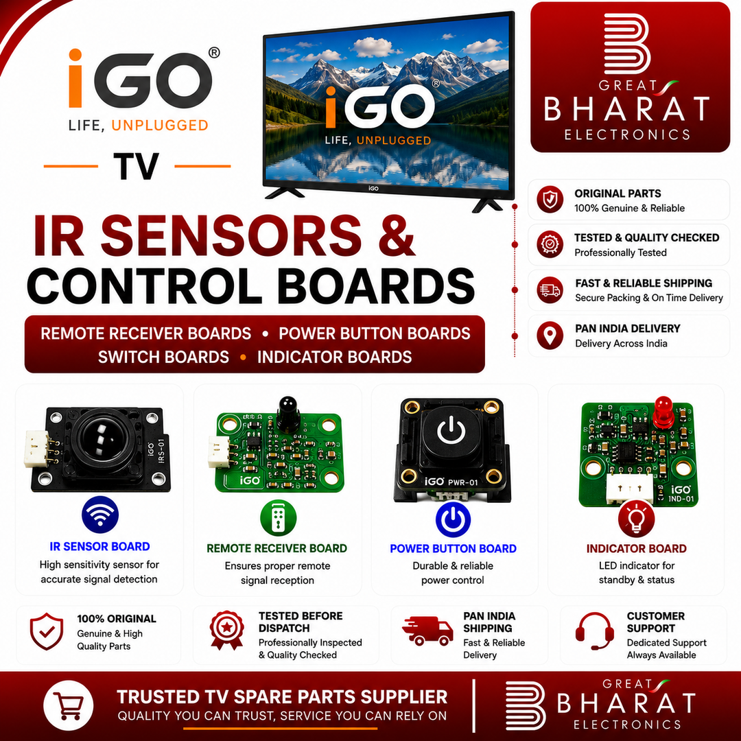 IGO TV IR Sensors | IGO Remote Receiver & Power Button Boards