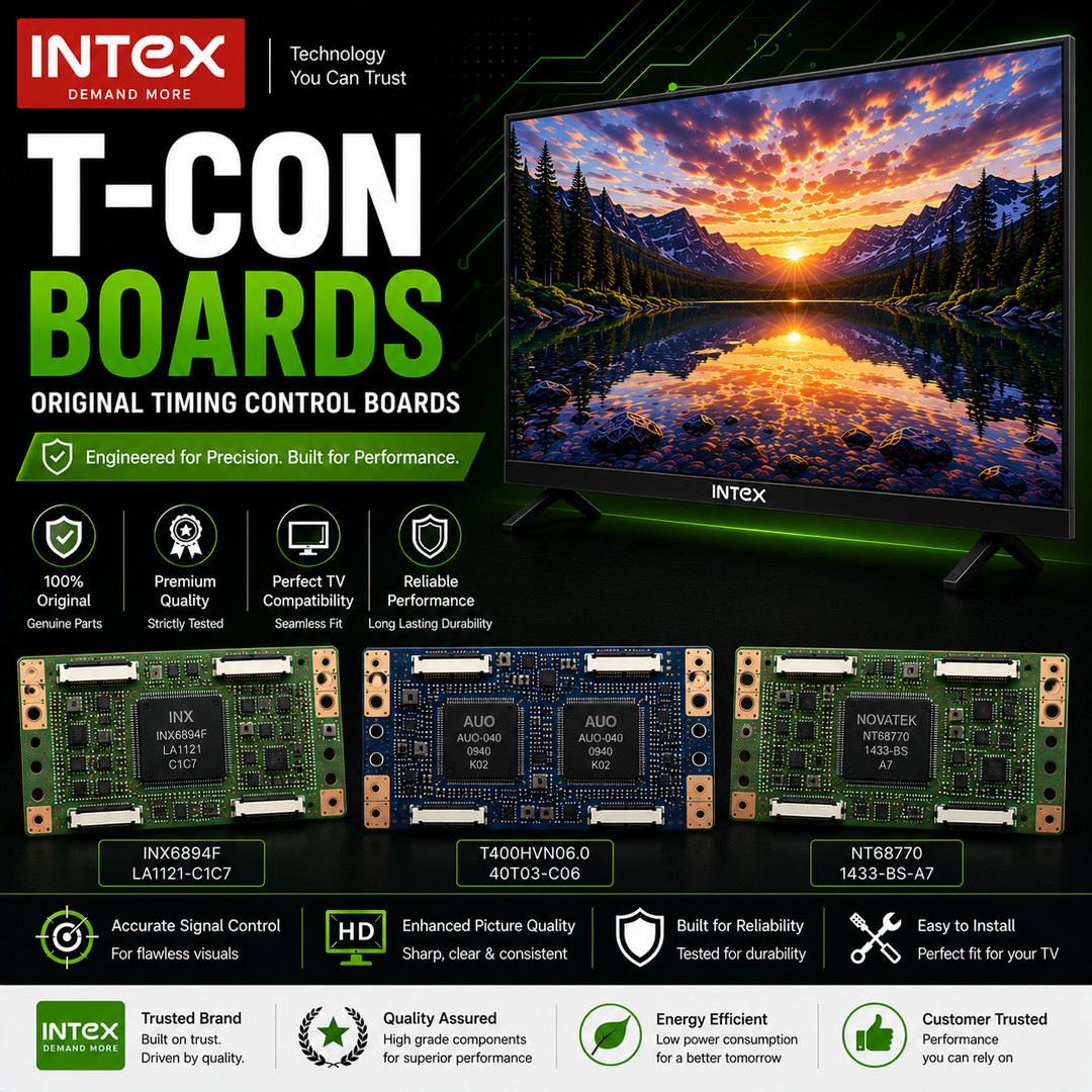 Intex TV T-Con Boards | Original Timing Control Boards - Great Bharat Electronics
